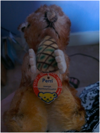 My squirrel "Perry" with his original label
